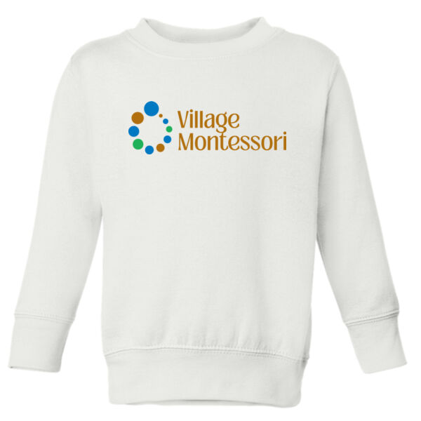 Village Montessori Printed - Toddler Fleece Crewneck Sweatshirt Thumbnail