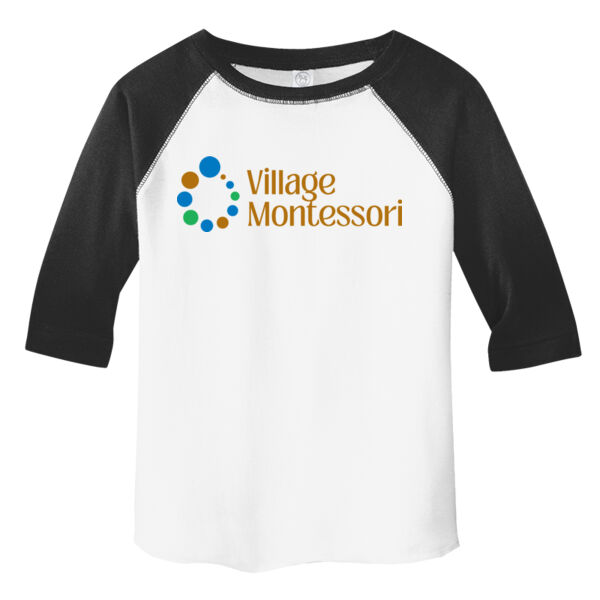 Village Montessori Printed - Toddler Baseball Fine Jersey Tee Thumbnail