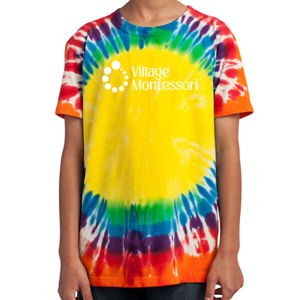Village Montessori Printed - Youth Window Tie Dye Tee Thumbnail