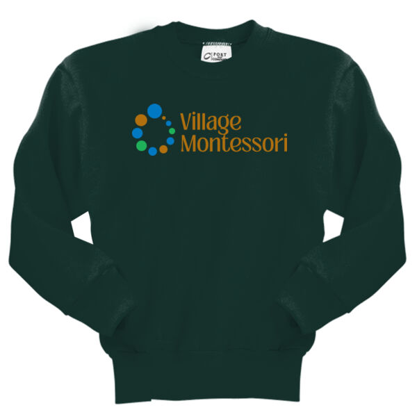 Village Montessori Printed - Youth Core Fleece Crewneck Sweatshirt Thumbnail