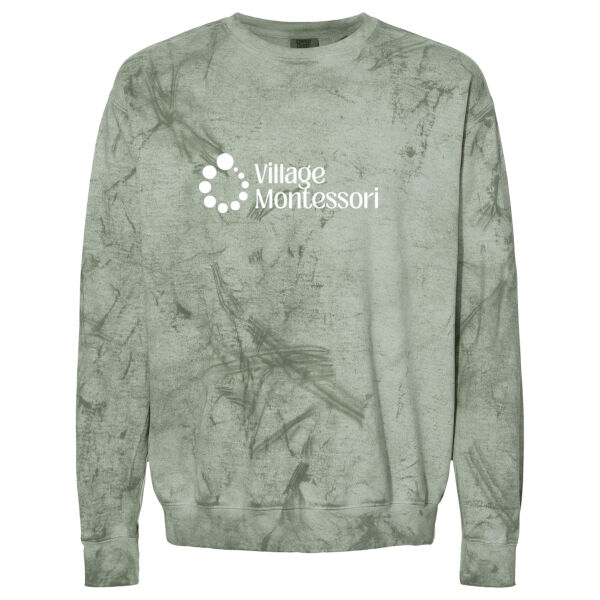 Village Montessori Printed - Colorblast Crewneck Sweatshirt Thumbnail