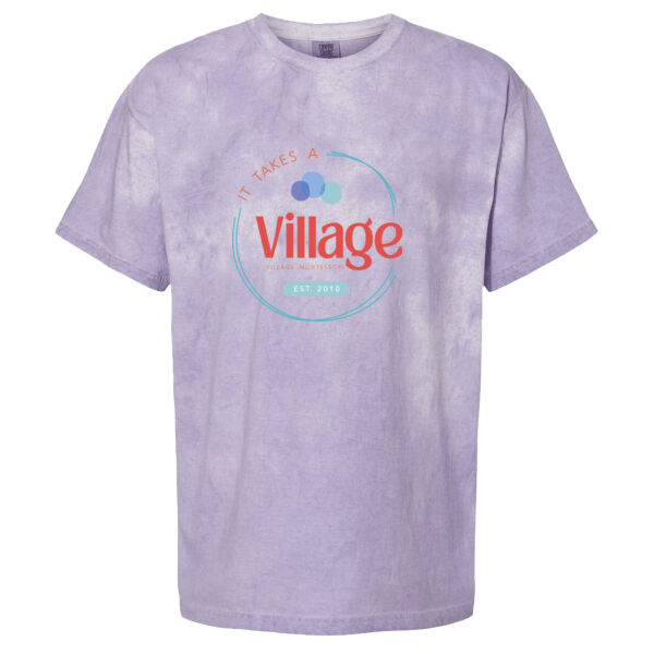 Village Montessori Printed - Heavyweight Color Blast Tee Thumbnail