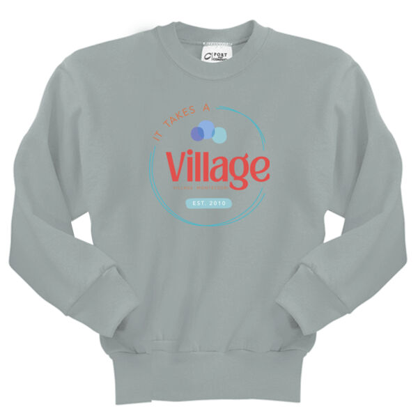 Village Montessori Printed - Youth Core Fleece Crewneck Sweatshirt Thumbnail