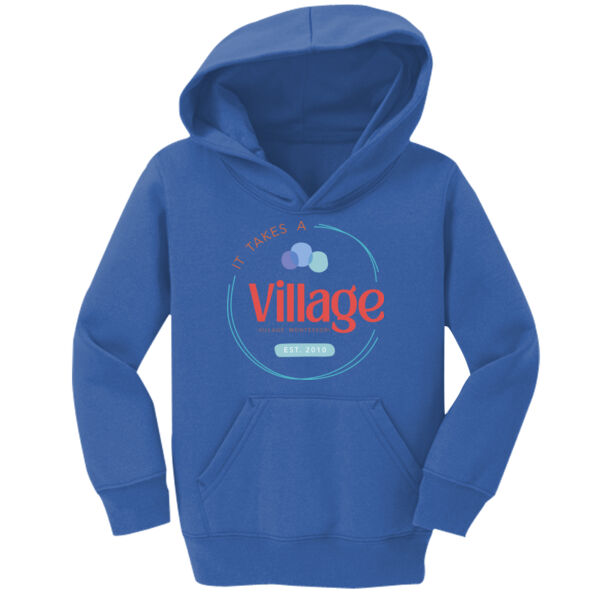Village Montessori Printed - Toddler Core Fleece Pullover Hooded Sweatshirt Thumbnail